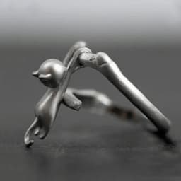 925 Sterling Silver Cat Branch Adjustable Rings For Women Wedding High Quality Jewelry Accessories Jewellery Argent 925