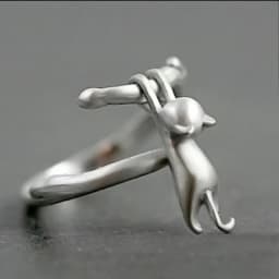 925 Sterling Silver Cat Branch Adjustable Rings For Women Wedding High Quality Jewelry Accessories Jewellery Argent 925