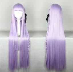 Dangan Ronpa Kyouko Kirigiri Purple Cosplay Wig Long Straight Synthetic Hair Wigs