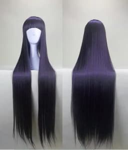 Dangan Ronpa Kyouko Kirigiri Purple Cosplay Wig Long Straight Synthetic Hair Wigs
