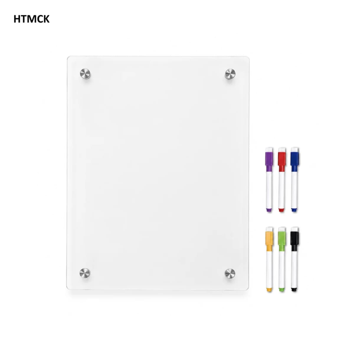 HTMCK Magnetic Transparent Acrylic Week Plan Message Board Scratchable Magnetic Refrigerator Sticker