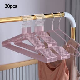 10/20/30//50pcs-Metal Seamless Anti Slip Clothes Hanger Is Durable and Sturdy Saving Home Space