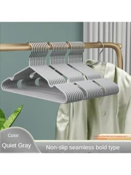 10/20/30//50pcs-Metal Seamless Anti Slip Clothes Hanger Is Durable and Sturdy Saving Home Space