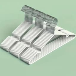 10/20/30//50pcs-Metal Seamless Anti Slip Clothes Hanger Is Durable and Sturdy Saving Home Space