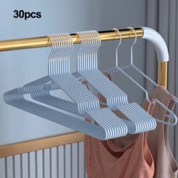 10/20/30//50pcs-Metal Seamless Anti Slip Clothes Hanger Is Durable and Sturdy Saving Home Space