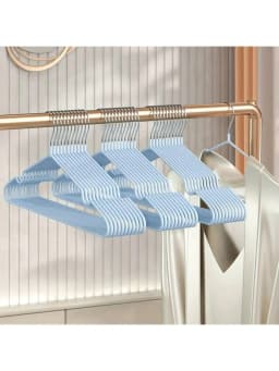 10/20/30//50pcs-Metal Seamless Anti Slip Clothes Hanger Is Durable and Sturdy Saving Home Space