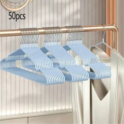 10/20/30//50pcs-Metal Seamless Anti Slip Clothes Hanger Is Durable and Sturdy Saving Home Space