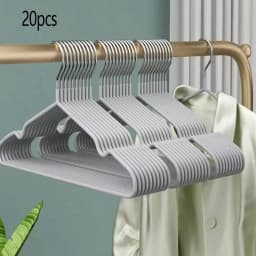 10/20/30//50pcs-Metal Seamless Anti Slip Clothes Hanger Is Durable and Sturdy Saving Home Space
