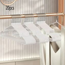 10/20/30//50pcs-Metal Seamless Anti Slip Clothes Hanger Is Durable and Sturdy Saving Home Space