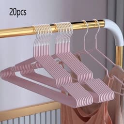 10/20/30//50pcs-Metal Seamless Anti Slip Clothes Hanger Is Durable and Sturdy Saving Home Space