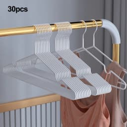 10/20/30//50pcs-Metal Seamless Anti Slip Clothes Hanger Is Durable and Sturdy Saving Home Space
