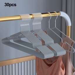 10/20/30//50pcs-Metal Seamless Anti Slip Clothes Hanger Is Durable and Sturdy Saving Home Space