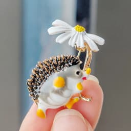 creative enamel hedgehog brooch fashion clothing accessories brooches