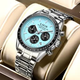Reloj Hombre LIGE Luxury Business Men Watches Stainless Steel Quartz WristWatch Male Calendar Luminous Clock Relogio Masculino