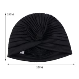 Stretchy Knot Twist Turban Bandanas Women Headscarf Bonnet Muslim Hijab Indian Hats Female Chemo Cap Adult Solid Color Head Wrap
