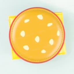 Burger shaped cute women's wallet, designer men's ID card holder