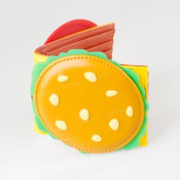 Burger shaped cute women's wallet, designer men's ID card holder