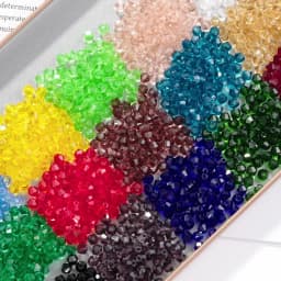3 4 6mm Bicone Crystal Beads Box Multi-faceted Irregular Glass Bead Set 15 Grid Loose Spacer Kit for Jewelry Making DIY Bracelet