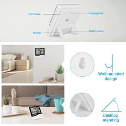 LCD Digital Thermometer Eyelash Extension Temperature Humidity Timer Hygrometer Weather Station Clock Lash Grafting Beauty Salon