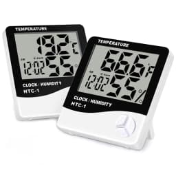 LCD Digital Thermometer Eyelash Extension Temperature Humidity Timer Hygrometer Weather Station Clock Lash Grafting Beauty Salon