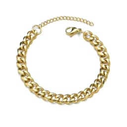 3/5/7mm Men Bracelets Stainless Steel Chain Bracelets Chunky Cuban Silver Color Link Chain Classic Punk Heavy Male Jewelry Gifts