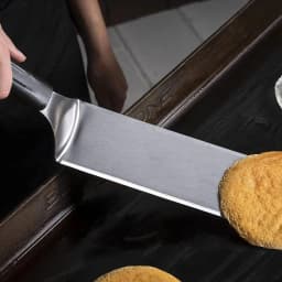 Square/rectangle Head Grill Spatula Griddle Spatula Anti-scald Handle Steak Spatula With Blade Pancake Scraper Burger