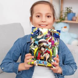 160pcs One Piece Album Anime Cards Holder Binder Cards Map Book Bandai Game Cartoon Collection Folder Kids Toy Gift