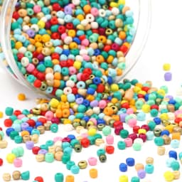 2/3/4mm High-Quality Wear-Resistant Uniform Solid Color Glass Rice Beads - Handmade DIY Jewelry Making (Bracelets/Necklaces)