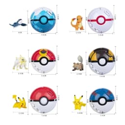 Pokeball Pokemon Figurine Elf Ball Anime Figure Cartoons Pikachu Charizard Pocket Monster Pet Anime Action Model Toy Gifts