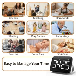 Countdown Magnetic Kitchen Timer For Cooking with Count Up Large Display Magnetic Kitchen Timer for Cooking Classroom Office