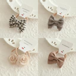 Children's Headwear Hair Accessories for girls, Elastic Hair Bow for baby, Cute Hair ties, Lovely Hair Rope