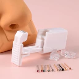 1 Unit Disposable Safe Sterile Piercing Unit For Gem Nose Studs New Generation More Safe Nose Piercing Gun Piercer Machine Kit