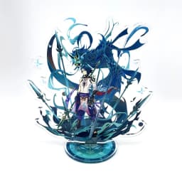 Anime Figure Genshin Impact Furina Arlecchino Xiao Yae Miko Yelan Acrylic Stand Model Plate Desk Decor Standing Sign Fans Gift