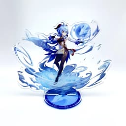 Anime Figure Genshin Impact Furina Arlecchino Xiao Yae Miko Yelan Acrylic Stand Model Plate Desk Decor Standing Sign Fans Gift