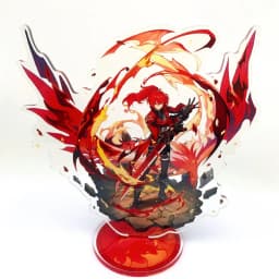 Anime Figure Genshin Impact Furina Arlecchino Xiao Yae Miko Yelan Acrylic Stand Model Plate Desk Decor Standing Sign Fans Gift