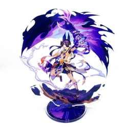 Anime Figure Genshin Impact Furina Arlecchino Xiao Yae Miko Yelan Acrylic Stand Model Plate Desk Decor Standing Sign Fans Gift