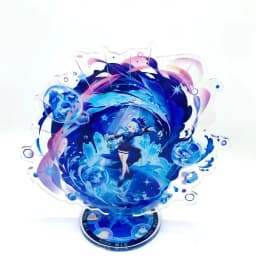 Anime Figure Genshin Impact Furina Arlecchino Xiao Yae Miko Yelan Acrylic Stand Model Plate Desk Decor Standing Sign Fans Gift