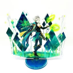 Anime Figure Genshin Impact Furina Arlecchino Xiao Yae Miko Yelan Acrylic Stand Model Plate Desk Decor Standing Sign Fans Gift