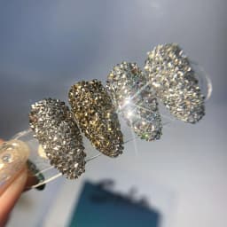 Sparkling Caviar Bead Rhinestones Set - 3D Nail Art Crystal Accessories - DIY Fairy-Tale Manicure Design for Special Occasions