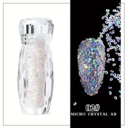 Sparkling Caviar Bead Rhinestones Set - 3D Nail Art Crystal Accessories - DIY Fairy-Tale Manicure Design for Special Occasions