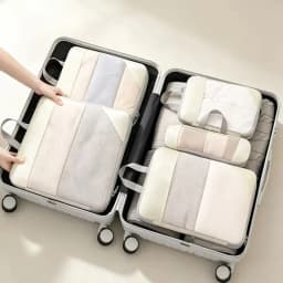 Travel Storage Organizer Bag Set, Portable Luggage Pouch for Garments,Underwear,Socks,Toiletries,Cosmetics Home Travel
