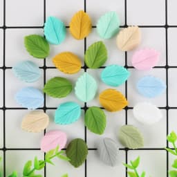 Sunrony 10pcs Mini Leaf Flower Silicone Beads For Jewelry Making Food Grade DIY Pacifier Chain Necklace Accessories Baby Toys