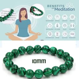 Natural Green Malachite Stone Bracelet 6/8/10mm Handmade Round Beads Bracelets Couple Energy Yoga Bracelet Men Women Jewelry Top