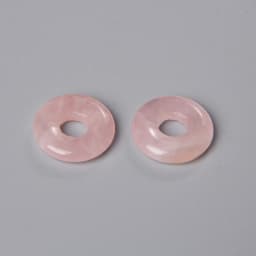 5pcs Natural Big Hole Stone Beads Labradorite Jades Agates Round Donut Pendant For Jewelry Making Earrings Necklace DIY 18CM