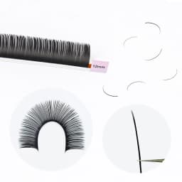 AGUUD B C CC D DD Curl 7mm Matte Flat Lashes Ellipse False Individual Mink Eyelash Split Tips 7mm Short Flat Eyelash Extensions