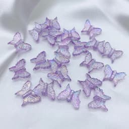 50pcs/Lot 13x16mm Ab Colorful Butterfly Acrylic Beads For Needlework Jewelry Making Diy Bracelet Necklace Keychain Accessoires
