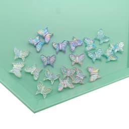 50pcs/Lot 13x16mm Ab Colorful Butterfly Acrylic Beads For Needlework Jewelry Making Diy Bracelet Necklace Keychain Accessoires