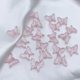 50pcs/Lot 13x16mm Ab Colorful Butterfly Acrylic Beads For Needlework Jewelry Making Diy Bracelet Necklace Keychain Accessoires