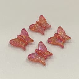 50pcs/Lot 13x16mm Ab Colorful Butterfly Acrylic Beads For Needlework Jewelry Making Diy Bracelet Necklace Keychain Accessoires