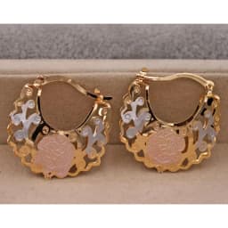 Stylish 14K Gold Plated Hoop Earrings for Women - Perfect ForWeddings, Parties, and Birthdays